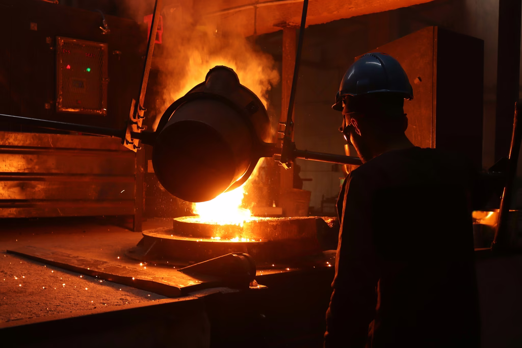 Settore industria siderurgica.